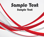 Red lines business card